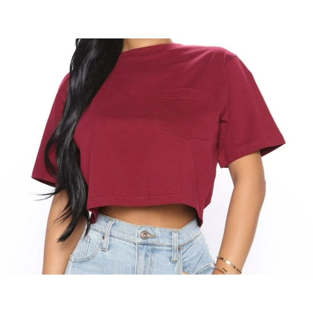 Womens: Fashion Nova Pullover, Cropped, Front Pocket - NWT
